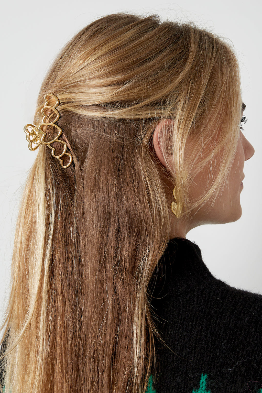 hair clip love all over