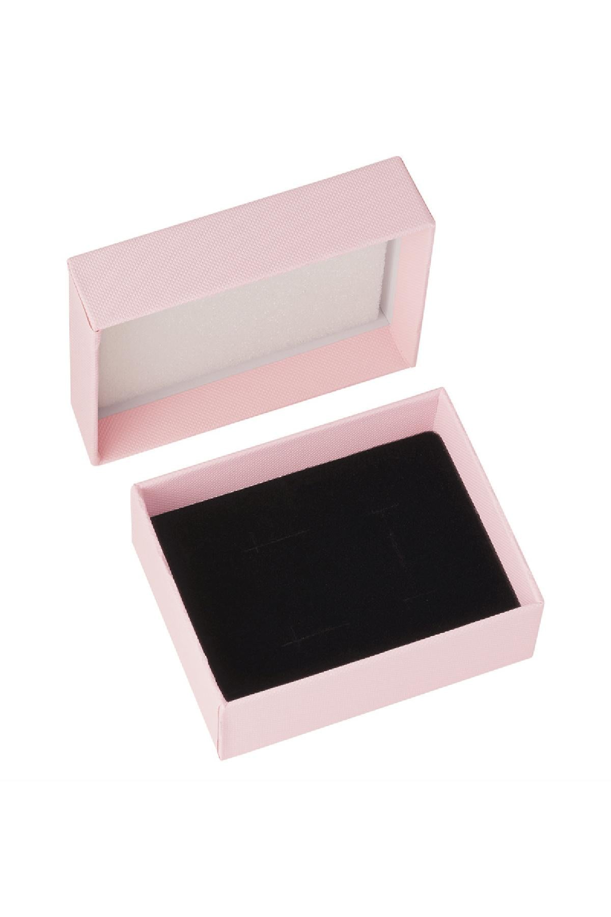 Jewelery box with loose lid Pink Paper