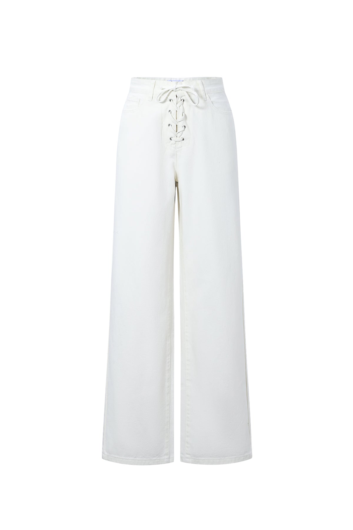 Lace Up Denim Jeans